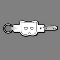 Key Clip W/ Key Ring & Capital Letter B Key Tag